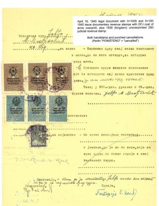 OSVOBOZENÍ JUGOSLÁVIE – list 110