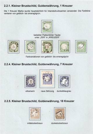 GERMAN EMPIRE STAMP ISSUE 1872-1874 - EAGLE AND SHIELD – sheet 15