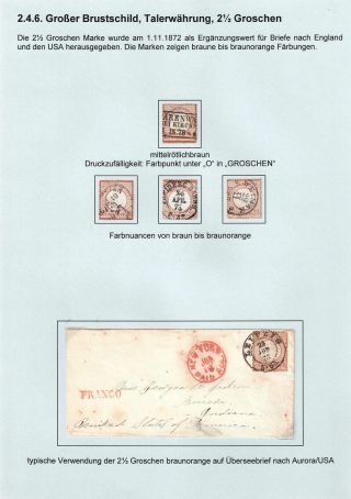 GERMAN EMPIRE STAMP ISSUE 1872-1874 - EAGLE AND SHIELD – sheet 38