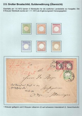 GERMAN EMPIRE STAMP ISSUE 1872-1874 - EAGLE AND SHIELD – sheet 41