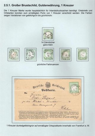 GERMAN EMPIRE STAMP ISSUE 1872-1874 - EAGLE AND SHIELD – sheet 42