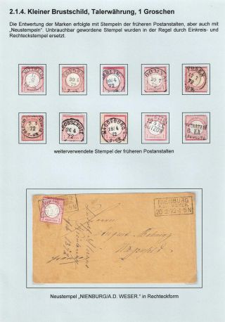 GERMAN EMPIRE STAMP ISSUE 1872-1874 - EAGLE AND SHIELD – sheet 66