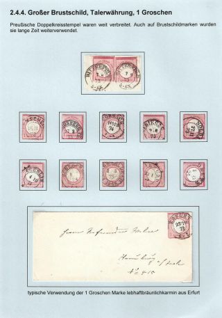 GERMAN EMPIRE STAMP ISSUE 1872-1874 - EAGLE AND SHIELD – sheet 77