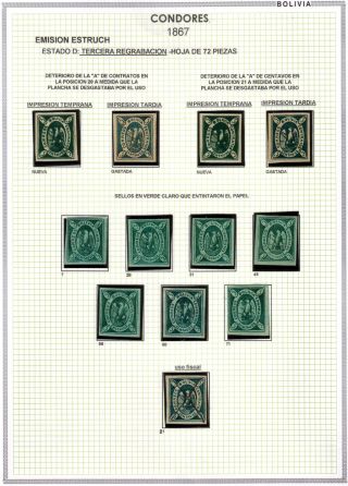 BOLIVIA - XIX CENTURY – sheet 21