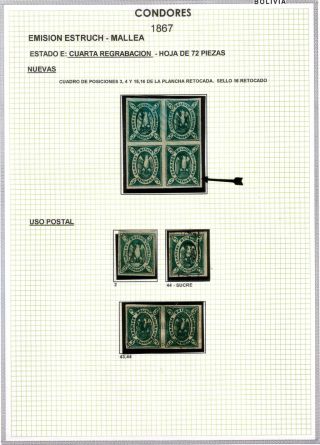 BOLIVIA - XIX CENTURY – sheet 25