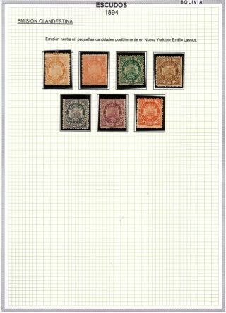 BOLIVIEN - XIX. JAHRHUNDERT – Blatt 80