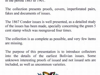 BOLIVIA - XIX CENTURY