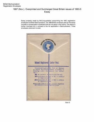 BETSCHUANALAND - EINSCHREIBENUMSCHÄGE – Blatt 9
