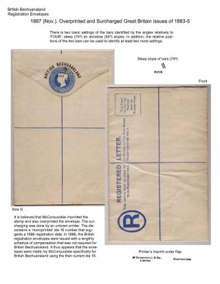 BETSCHUANALAND - EINSCHREIBENUMSCHÄGE – Blatt 10