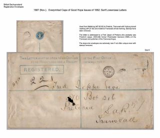 BETSCHUANALAND - EINSCHREIBENUMSCHÄGE – Blatt 21