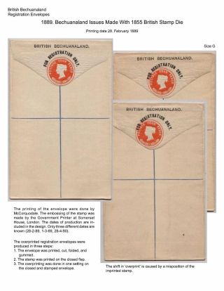 BETSCHUANALAND - EINSCHREIBENUMSCHÄGE – Blatt 31