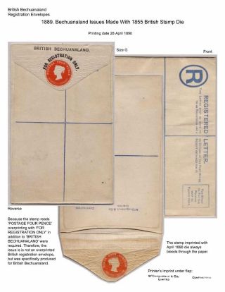 BETSCHUANALAND - EINSCHREIBENUMSCHÄGE – Blatt 32