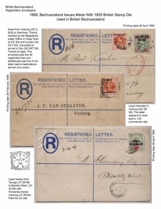 BETSCHUANALAND - EINSCHREIBENUMSCHÄGE – Blatt 35