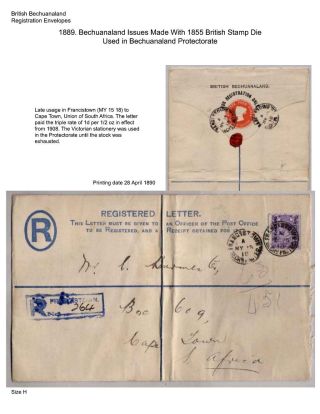 BETSCHUANALAND - EINSCHREIBENUMSCHÄGE – Blatt 41
