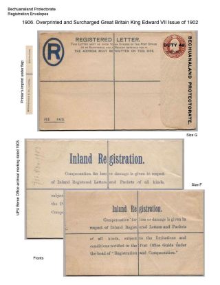 BETSCHUANALAND - EINSCHREIBENUMSCHÄGE – Blatt 48