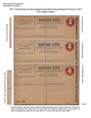 BETSCHUANALAND - EINSCHREIBENUMSCHÄGE – Blatt 50
