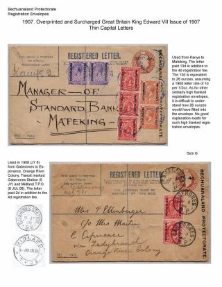BETSCHUANALAND - EINSCHREIBENUMSCHÄGE – Blatt 52