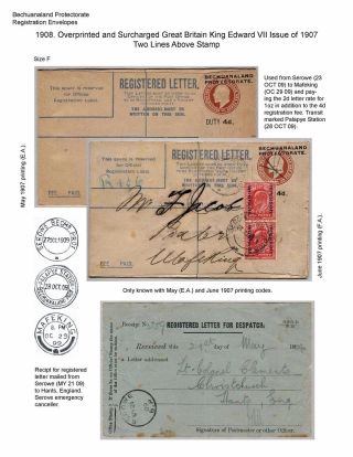 BETSCHUANALAND - EINSCHREIBENUMSCHÄGE – Blatt 54