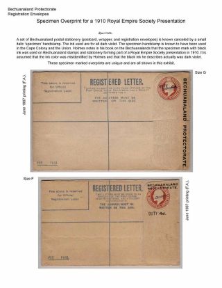 BETSCHUANALAND - EINSCHREIBENUMSCHÄGE – Blatt 55