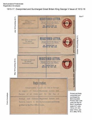 BETSCHUANALAND - EINSCHREIBENUMSCHÄGE – Blatt 56