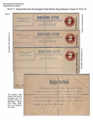 BETSCHUANALAND - EINSCHREIBENUMSCHÄGE – Blatt 57