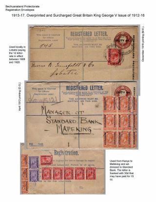 BETSCHUANALAND - EINSCHREIBENUMSCHÄGE – Blatt 58