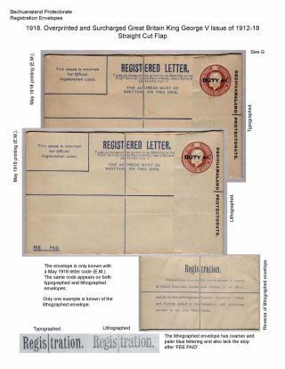 BETSCHUANALAND - EINSCHREIBENUMSCHÄGE – Blatt 60