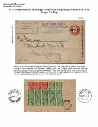 BETSCHUANALAND - EINSCHREIBENUMSCHÄGE – Blatt 61