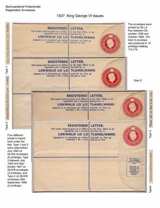 BETSCHUANALAND - EINSCHREIBENUMSCHÄGE – Blatt 70
