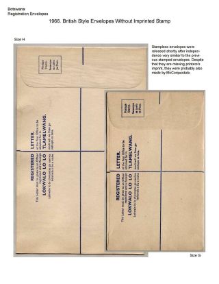 BETSCHUANALAND - EINSCHREIBENUMSCHÄGE – Blatt 79