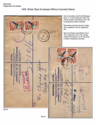 BETSCHUANALAND - EINSCHREIBENUMSCHÄGE – Blatt 80