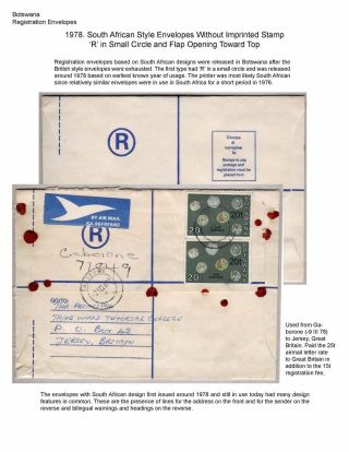BETSCHUANALAND - EINSCHREIBENUMSCHÄGE – Blatt 84