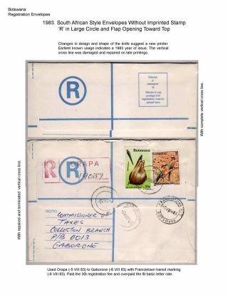 BETSCHUANALAND - EINSCHREIBENUMSCHÄGE – Blatt 86