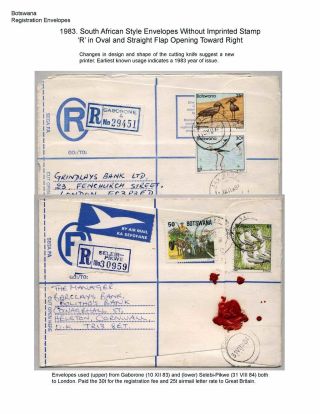 BETSCHUANALAND - EINSCHREIBENUMSCHÄGE – Blatt 87