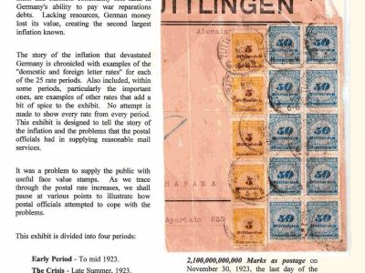 WHEN MONEY BUYS LITTLE - THE POST WORLD WAR I GERMAN INFLATION