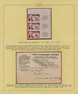 OLYMPIC GAMES 1896-1930 – sheet 4