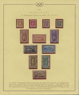 OLYMPIC GAMES 1896-1930 – sheet 6