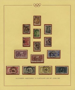 OLYMPIC GAMES 1896-1930 – sheet 29