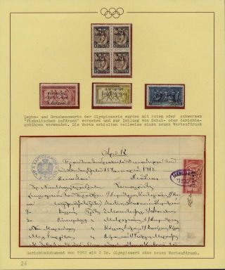 OLYMPIC GAMES 1896-1930 – sheet 38