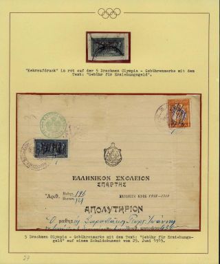 OLYMPIC GAMES 1896-1930 – sheet 39