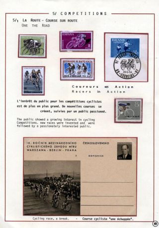 CYCLING AS A SPORT – sheet 49