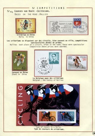 CYCLING AS A SPORT – sheet 50