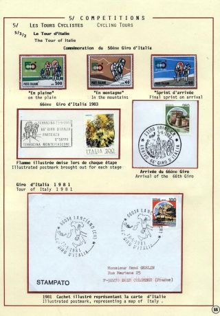 CYCLING AS A SPORT – sheet 66
