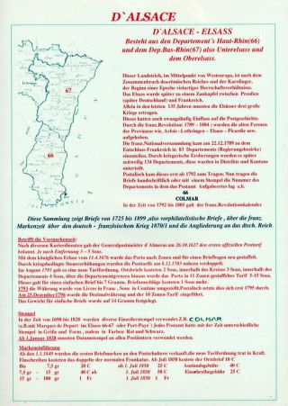 ALSACE (1725-1899) – sheet 1