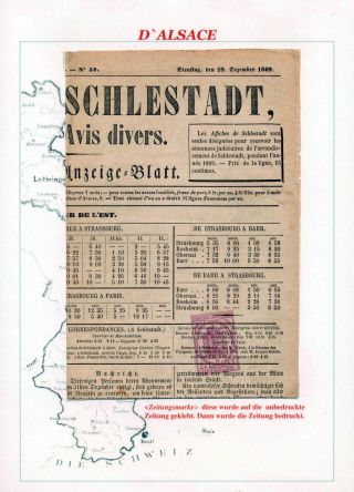 ALSACE (1725-1899) – sheet 9