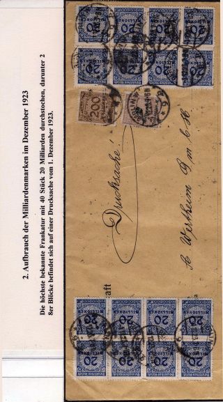 DEUTSCHES REICH - INFLATION II. – Blatt 34