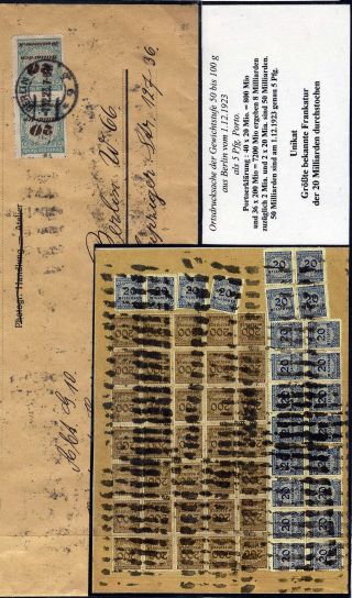 DEUTSCHES REICH - INFLATION II. – Blatt 35