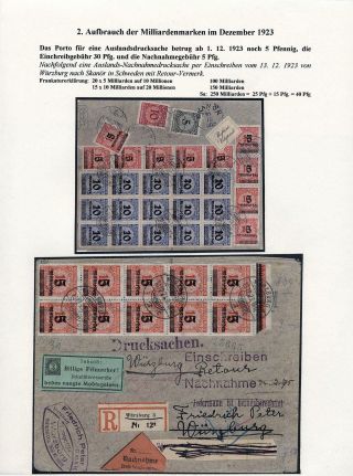 DEUTSCHES REICH - INFLATION II. – Blatt 37