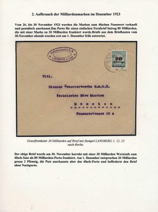 DEUTSCHES REICH - INFLATION II. – Blatt 38