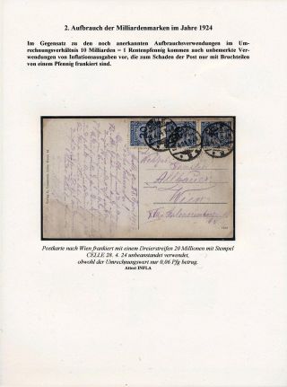 DEUTSCHES REICH - INFLATION II. – Blatt 39